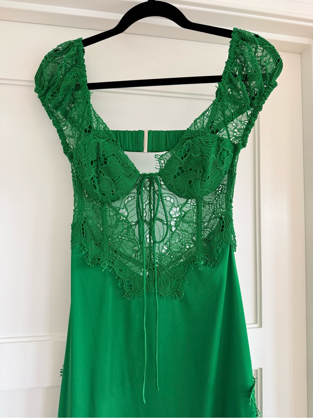 For Love And Lemons Green Casey Maxi Dress Womens Xs